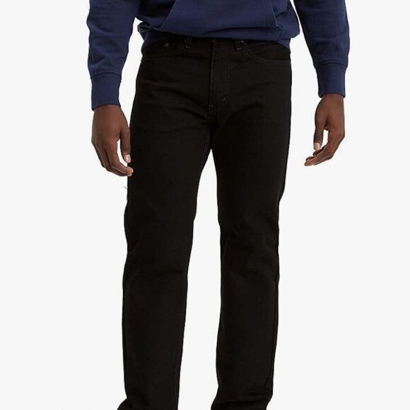 Levi's 505 Black Men's Jeans   button Fly Classic 36 x30 - Picture 13 of 13